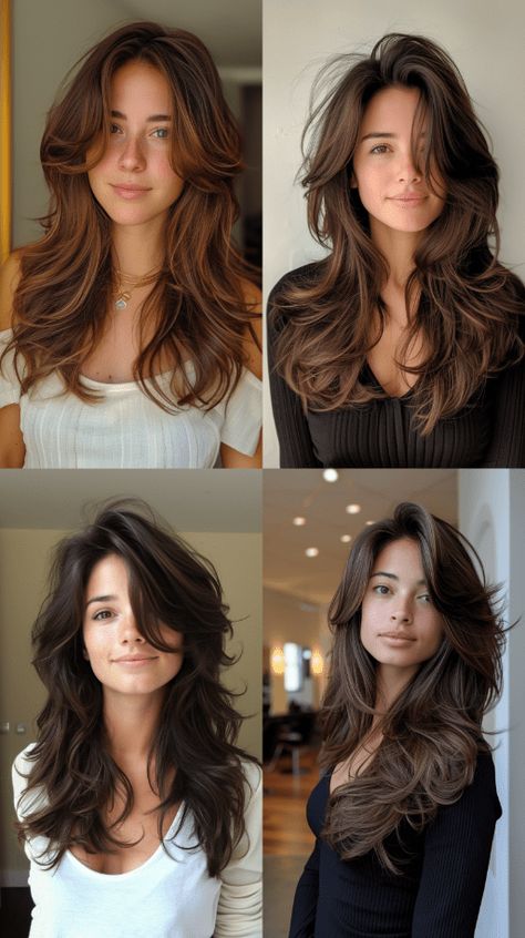 Round Face Haircuts Long, Round Face Hairstyles Long, Haircuts For Round Face Shape, Free Hairstyle, Natural Curly Hair Cuts, Hair Inspiration Long, Hairstyle Trends, Hairstyles For Layered Hair, Haircuts For Wavy Hair