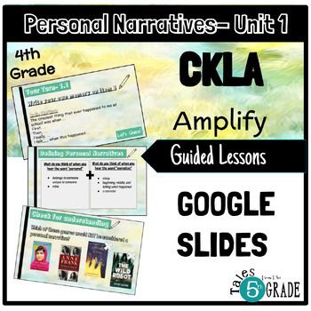 Guided Google Slides to use with CKLA Grade 4 Unit 1. Other Units will be for sale in the upcoming weeks. :) (2nd Edition)Detailed slides to guide your instruction that follow the CKLA Teachers Manual. These files are fully editable, so you can adapt them to meet your needs. I sometimes change less... Ckla 4th Grade, Core Knowledge, Classroom Goals, Teachers Toolbox, Personal Narratives, Grade 4, Fifth Grade, Fourth Grade, 5th Grades