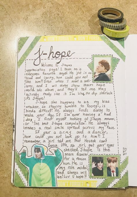 Jhope Journal Ideas, Jhope Journal, J Hope Journal, J Hope Journal Ideas, Hope Writing, Hope Drawing, Army Letters, Taehyung's Art, Empty Book