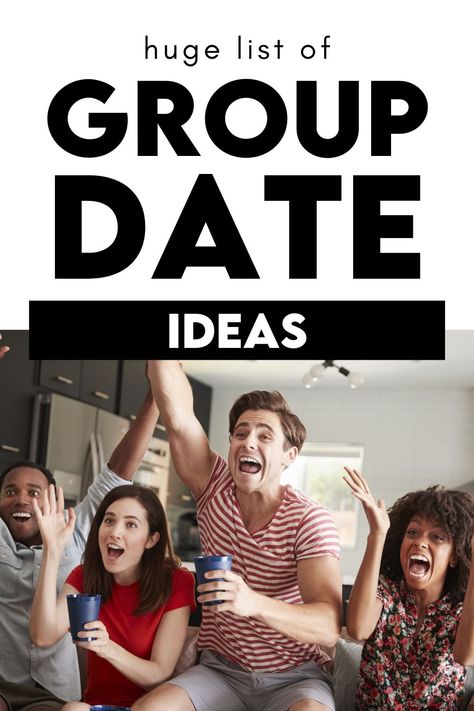 Group Dates Ideas, Fhe Ideas For Adults, Double Date Ideas For Adults, Marriage Small Group Ideas, Friend Group Outing Ideas, Group Outing Ideas, Church Couples Night Ideas, Dance Day Date Ideas, Group Couple Games