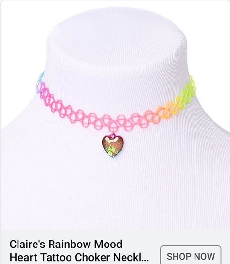 Unicorn Ears, Tattoo Choker Necklace, Unicorn Slippers, Bff Jewelry, Tattoo Choker, Best Friend Necklaces, Diy Bracelets Easy, Rainbow Necklace, Heart Choker