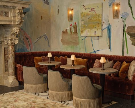 The Ned NoMad Stonehill Taylor 03 Banquette Restaurant, Nomad New York, The Ned, Nomad Hotel, Soho House, Hospitality Design, Hotel Design, Italian Restaurant, Room Layout