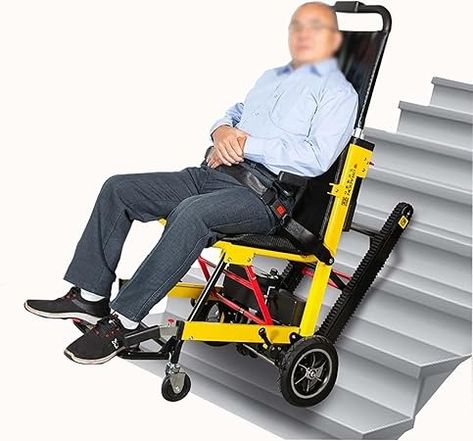 Mobile Stair Chair, Transport Folding Stair Chair, Lift Wheelchair, Electric Lightweight Stair Chair, Stair Aid Chair with Lifting Frame, Can Go Up and Down Stairs : Amazon.de: Health & Personal Care Mobility Scooter Accessories, Folding Stairs, Transport Wheelchair, Mobility Scooter, Go Up, Wheelchair, Baby Care, Stairs, Electricity