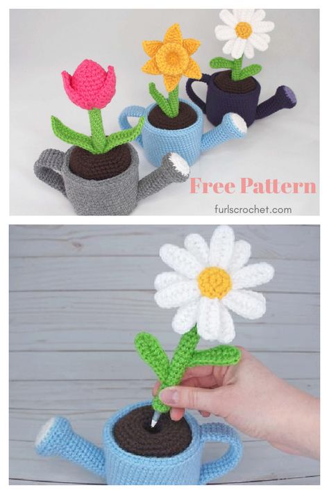 May Flowers Pen Amigurumi Free Crochet Pattern Crochet Pen Toppers, Crochet Pens, Crochet Flower Pot, Crochet Unicorn Pattern Free, Crochet Baby Doll, Fancy Crochet, Vintage Crochet Dresses, Crocheted Amigurumi, 100 Crochet Stitches