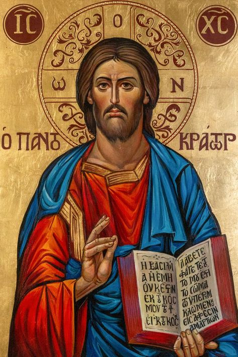 Jesus Crist blessing hand painted Byzantine icon, 33Χ26 inches, Christian art , Greek Orthodox icons Greek Orthodox Icons, Jesus Blessing, Hands Icon, Geometry Tattoo, Orthodox Christian Icons, Byzantine Icons, Orthodox Christianity, Main Theme, Greek Orthodox