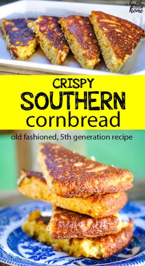 Bisquick Cornbread, Southern Cornbread Recipe, Southern Cornbread, Bisquick Recipes, Cornbread Recipe, Cast Iron Recipes, Corn Bread Recipe, Southern Cooking, Food Blogs