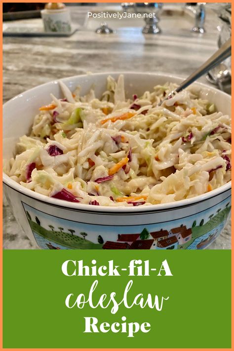 Yummy and so easy. Grab the recipe today! Chick Fil A Coleslaw, Chick Fil A Coleslaw Recipe, Yummy Coleslaw Recipe, Chick Fil A Recipe, Miracle Whip, Less Sugar, Coleslaw Mix, Coleslaw Recipe, Kitchen Crafts