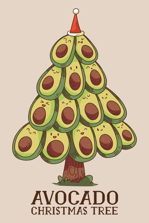 Wallpaper Avocado, Avocado Poster, Christmas Avocado, Avocado Christmas, Christmas Meme, Avocado Design, What Is Healthy Food, Avocado Art, Cowboy Design