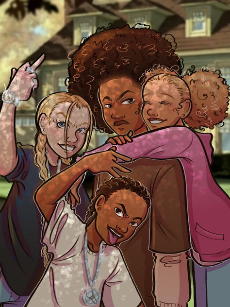 Jasmine Boondocks, Jasmine X Huey, The Boondocks Aesthetic, Riley X Cindy, Huey X Jasmine, The Boondocks Characters, Riley And Cindy Boondocks, The Boondocks Art Style, Boondocks Fanart