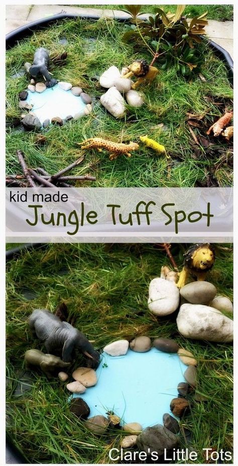 Baby Animals Activities, Preschool Jungle, Jungle Activities, Industrial Garage, Animals Activities, Outdoor Garage, Dear Zoo, Tuff Spot, Rumble In The Jungle