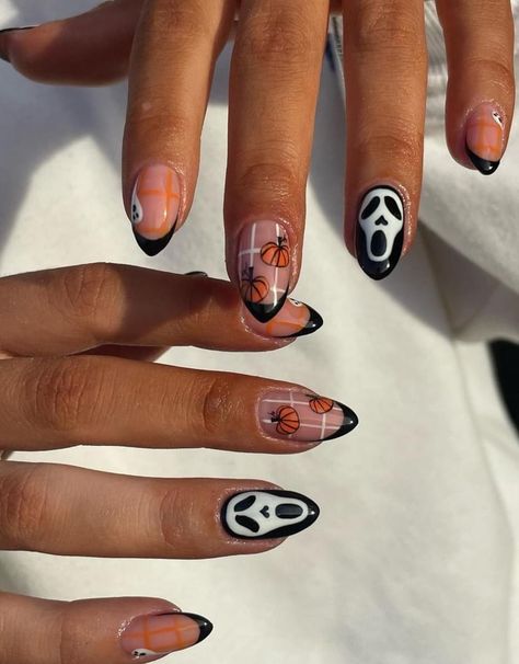 Country Acrylic Nails, Brown Nail Art, Nail Art Photos, Witchy Nails, Retro Nails, Cute Halloween Nails, Cute Nails For Fall, Classy Acrylic Nails, Cute Gel Nails