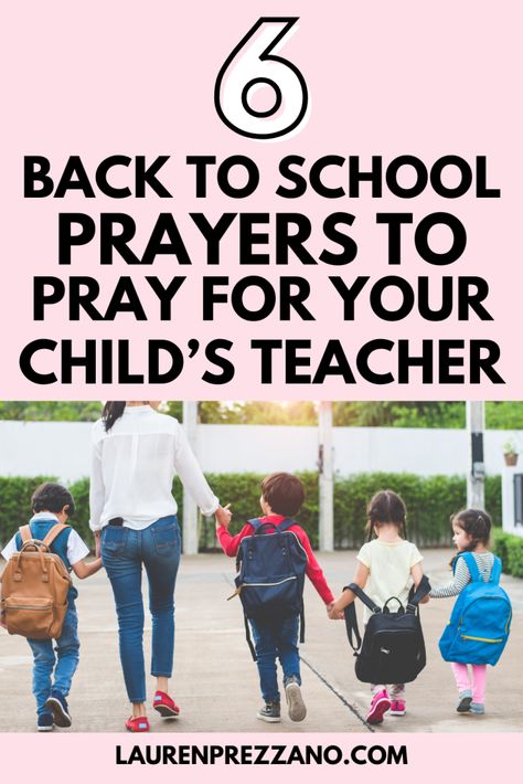 discover 6 powerful prayers to pray for your child's teacher | back to school prayers | back to school prayers for teachers | prayer for today Prayers For Teachers, Teachers Prayer, Prayer For Students, Back To School Prayer, Teacher Prayer, Closing Prayer, Praying For Your Children, Prayer For My Children, School Prayer