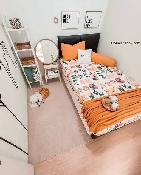 6 Ide Desain Kamar Anak Minimalis Terbaru ~ Homeshabby.com : Design Home Plans, Home Decorating and Interior Design Tiny Bedroom Design, Small Bedroom Organization, Simple Bedroom Decor, Dressing Room Decor, Dorm Room Inspiration, Guest Room Decor, Small Bedroom Decor, Simple Room, Minimalist Room