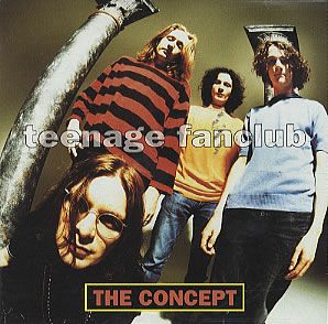 The Concept, by Teenage Fanclub is off the album Bandwagonesque. Released in November 1991 on Creation Records. Bandwagonesque became famous by beating Nirvana's landmark album Nevermind to be voted 'album of the year' for 1991 by American music magazine Spin. "The Concept" was featured prominently in the 2011 film Young Adult. "The Concept" was also covered by Jimmy Eat World on the Japanese deluxe edition of their 2004 album Futures. Teenage Fanclub Poster, Teenage Fanclub, Jimmy Eat World, 90s Bands, Music Magazine, Album Of The Year, Music Taste, Single Photo, Music Magazines