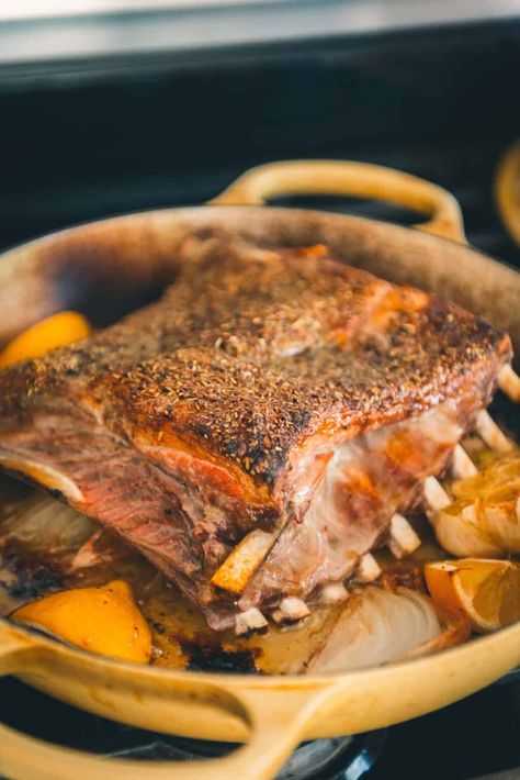 Oven Roasted Lamb Ribs Recipe - Girl Carnivore Oven Roasted Lamb Ribs, Lamb Ribs Recipe Ovens, Oven Roasted Lamb, Baked Lamb Meatballs, Lamb Ribs Recipe, Courtney Williams, Ribs Recipe Oven, Leftover Lamb, Lamb Ragu