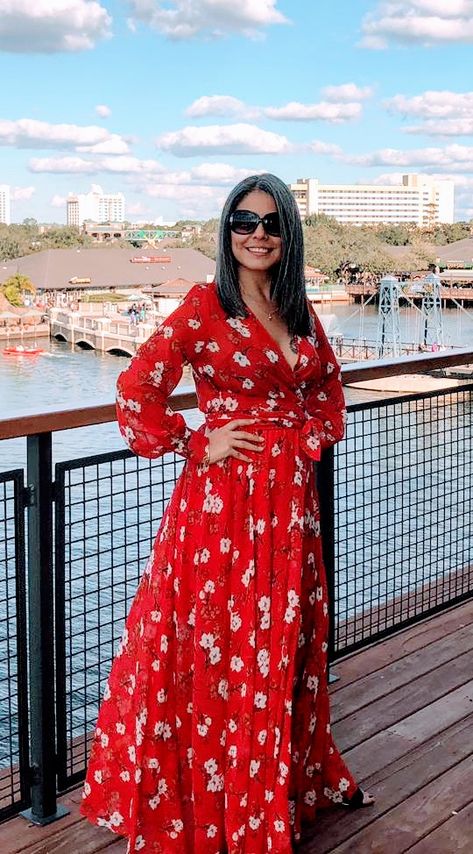 Bohemia Floral Maxi Dress Red Red Floral Dress, Boho Floral Dress, Floral Dresses Long, Long Red, Floral Print Maxi Dress, Fall Shoes, Muslim Women, Boho Floral, Red Floral