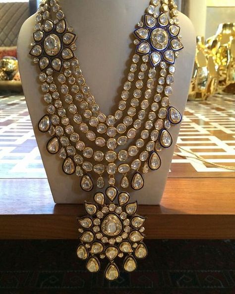 Gold Necklace Indian, Bridal Fashion Jewelry, Polki Jewellery, Indian Wedding Jewelry, Bridal Jewellery Indian, India Jewelry, John Hardy, Uncut Diamond, Kundan Jewellery