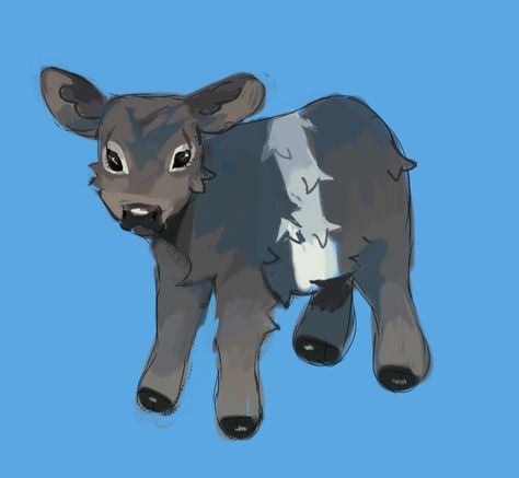 By hoofpeet/1coweverday on tumblr Cow Drawing, Cow Painting, Cow Art, Fantasy Creatures Art, Creature Concept Art, Creature Concept, Gorgeous Art, Creature Art, Art Project