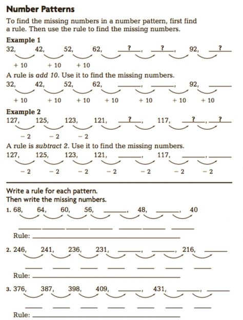 Number Patterns Worksheets, Reading Response Worksheets, Worksheets 3rd Grade, Missing Number Worksheets, Lkg Worksheets, Worksheets For Grade 3, 3rd Grade Math Worksheets, Math Patterns, Pattern Grading