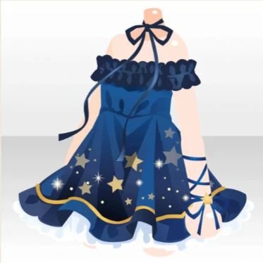 Moon Cat | CocoPPa Play Wiki | Fandom Star Theme Outfit, Dreamselfy Outfits, Star Themed Outfits, 2d Fashion, Black Outerwear, Moon Cat, Star Dust, Clothing Design Sketches, Dark Blue Dress