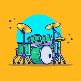 T-Shirts by Catalyst Stuff | TeePublic Drum Set Music, Drums Cartoon, Drum Drawing, Indian Musical Instruments, Music Cartoon, Festival Background, Cartoon Icons, Music Covers, Drum Set