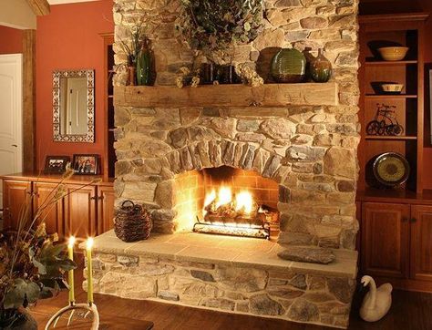 Manufactured Stone Fireplace, Dream Fireplace, Eldorado Stone, Country Fireplace, Stone Fireplace Surround, Rock Fireplaces, Farmhouse Fireplace, Rustic Fireplaces, Stone Cladding