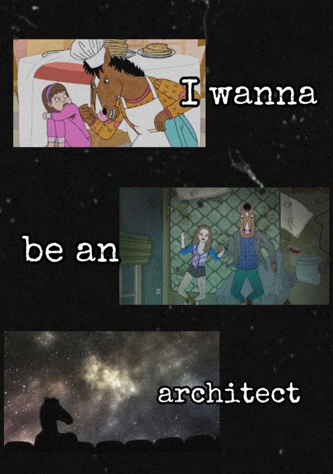 Sarah Lynn and Bojack horseman wallpaper I Wanna Be An Architect Bojack, Sarah Lynn Architect, Sarah Lynn Wallpaper, I Wanna Be An Architect, Brain Explosion, 60s Vibes, Sarah Lynn, Dark Wallpapers, Life Crisis