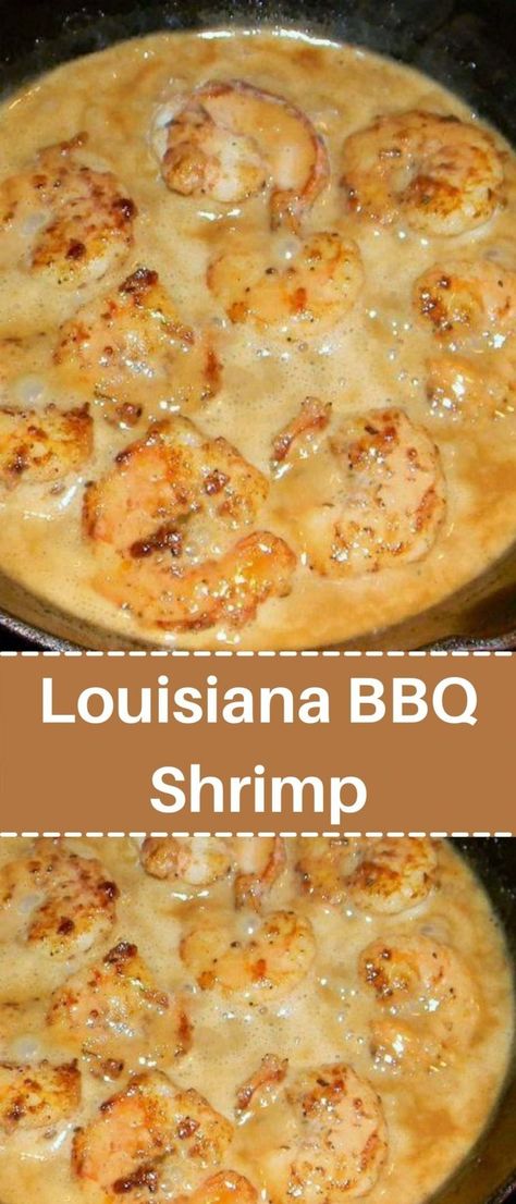 Louisiana BBQ Shrimp Bbq Shrimp New Orleans, Louisiana Bbq Shrimp, Shrimp Chowder, Barbecue Shrimp, Creamy Shrimp, Cajun Dishes, Bbq Shrimp, Shrimp Dinner, Shrimp Recipes For Dinner