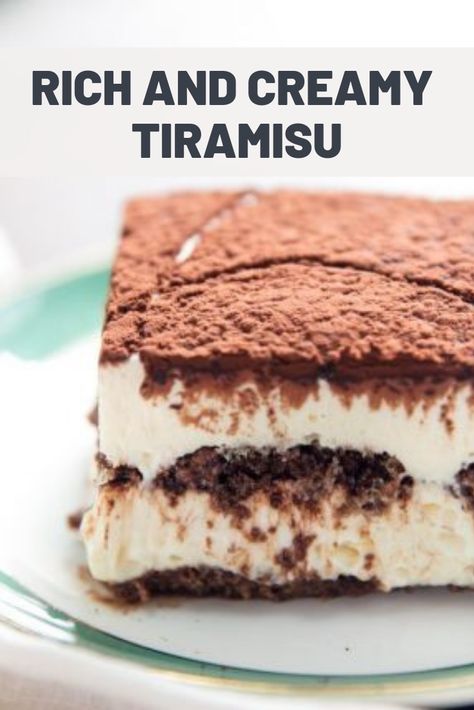 Creamy Tiramisu Recipe, Tarimisu Recipe, Best Tiramisu Recipe, Easy Tiramisu Recipe, Coffee Flavors, Tiramisu Dessert, Italian Recipes Dessert, Torte Cupcake, Tiramisu Recipe