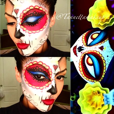 La Muerte book of life inspired La Muerte Book Of Life Makeup, La Muerte Book Of Life Costume, Book Of Life Makeup, La Muerte Book Of Life, Book Of Life Costume, The Book Of Life, Sugar Skull Makeup, Holloween Costume, Halloween 2015