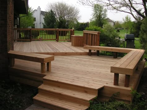 Gallery | Decks | Hardscapes | Outdoor Lighting | Outdoor Kitchens Back Deck Decor Ideas, Backyard Wood Deck, Back Deck Decor, Patio Deck Decorating Ideas, Wood Deck Ideas, Backyard Deck Ideas On A Budget, Deck Ideas On A Budget, Deck Decor Ideas, Wood Deck Designs