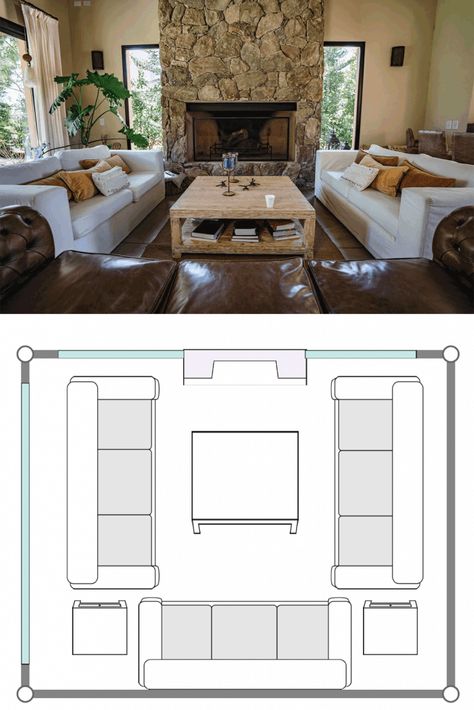 13 Awesome 12x16 Living Room Layouts Two Couches Living Room Layout, Apartment Living Room Layout, Long Narrow Living Room, Living Room Layouts, Large Square Coffee Table, Rectangular Living Rooms, Home Library Rooms, Long Living Room, Narrow Living Room