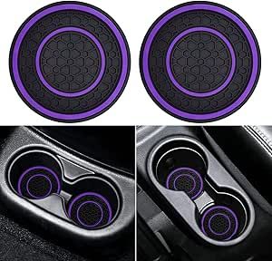 Purple Cups, Purple Car, Packing Car, Cup Holder Coasters, White Car, Car Cartoon, Car Interior Accessories, Drink Holder, Car Coasters