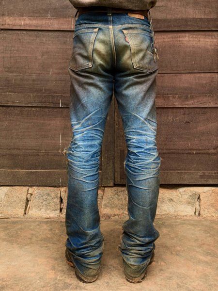 Streetwear Jeans Men, Wrangler Cowboy Cut, Denim Men, Mens Leather Clothing, Selvedge Denim Jeans, Dress Up Jeans, Mens Bootcut Jeans, Workwear Jeans, Mens Fashion Wear