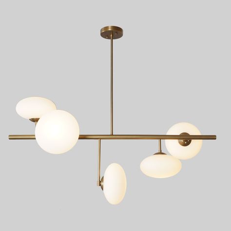 Modern Brass 5 Globe Linear Modern Raw Brass Sputnik chandelier light Fixture Globe Linear Chandelier, Chandelier Brass, Elegant Pendant Lighting, Brass Ceiling Lamp, Handmade Chandelier, Brass Ceiling Light, Brass Ceiling, Globe Light, Brass Wall Lamp