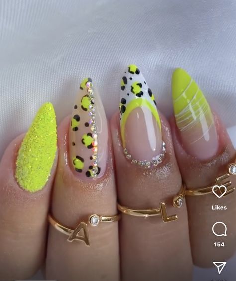 Cheetah Print Nails, Brown Acrylic Nails, Animal Print Nails Art, Art Design Ideas, Leopard Print Nails, Spring Nail Designs, Trendy Nail Art Designs, Brighter Days, Ombre Nail Designs