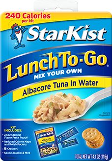 Lunch To-Go® Albacore Tuna Lunch, Albacore Tuna, Tuna Recipes, Lunch To Go, Tuna Salad, High Protein Snacks, Protein Snacks, Easy Lunches, How To Make Salad