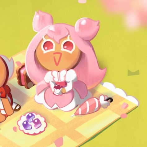 ᴹᵃᵗᶜʰ ᵖᶠᵖ ⁱᶜᵒⁿ Cookie Run Kingdom Matching Pfp, Cookie Run Matching Pfp, Cookie Run Matching Icons, Crk Matching Pfp, Cherry Blossom Cookie, Random Pfp, Match Pfp, Cherry Cookies, Blossom Cookies