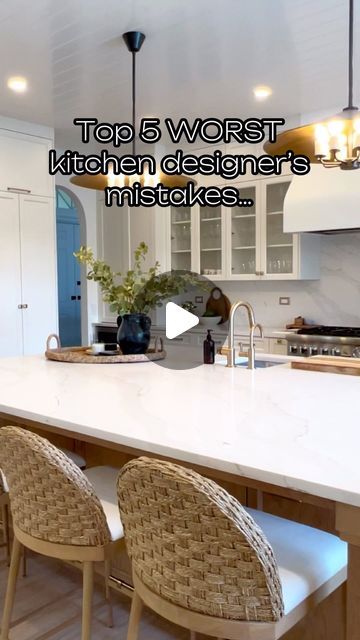 iKitchen Fort Lauderdale on Instagram: "Here👇

1. Poor Workflow Design 🔄
A kitchen should flow seamlessly between the fridge, sink, and stove. Ignoring the kitchen work triangle can make cooking a chore.

2. Insufficient Lighting 💡
Dim kitchens are a designer’s nightmare. Good lighting is crucial for both functionality and ambiance. Don’t rely solely on overhead lights.

3. Lack of Storage 🗄️
Cluttered countertops? Yikes! Ample storage is essential for a clean, organized kitchen. Don’t underestimate your storage needs.

4. Ignoring Ventilation 🌬️
Cooking up a storm without proper ventilation leads to lingering odors and greasy surfaces. A good range hood is a must.

5. Overlooking Counter Space 🍽️
Tiny prep areas can make meal prep a hassle. More counter space means more room to work Workflow Design, Best Range Hoods, Kitchen Work Triangle, Work Triangle, Organized Kitchen, Cooking Stove, Overhead Lighting, Counter Space, Range Hood