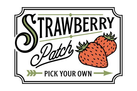 Farmhouse Svg, Strawberry Patch, Svg Cuts, Crafty Ideas, Digital Design, Farmhouse, Signs