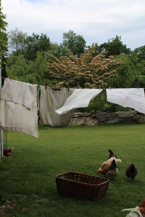 Old fashioned homemaking. Clothes hanging out to dry on the clothesline. Homemaker aesthetic Happy Juneteenth, In My Element, Future Farms, Farm Lifestyle, Country Lifestyle, Dream Cottage, Slow Life, Cottage Living, Future Life