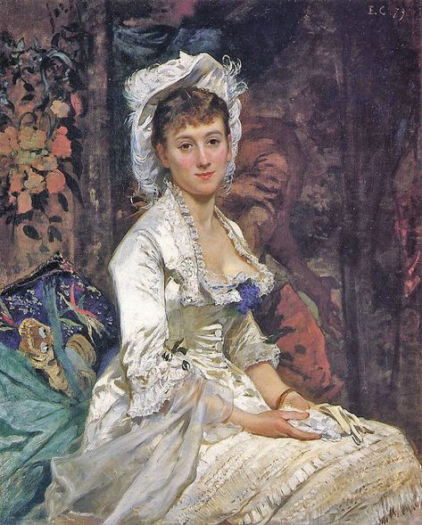 Eva Gonzalès 1879 Portrait of a Woman in White - pc Ath | Flickr Women Artist, Alfred Stevens, Thomas Gainsborough, 1870s Fashion, Berthe Morisot, Woman In White, St Agnes, Mary Cassatt, Portrait Of A Woman