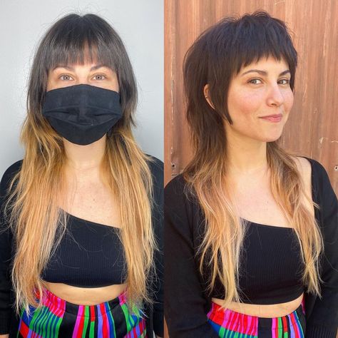 PONYTRICK on Instagram: “The before and after of this little dream.. from a little while back.” Mullet Before And After, Mullet Haircut, Hair Affair, Alternative Hair, Shaved Head, New Haircuts, Hair Stuff, Pretty Hair, Long Bob