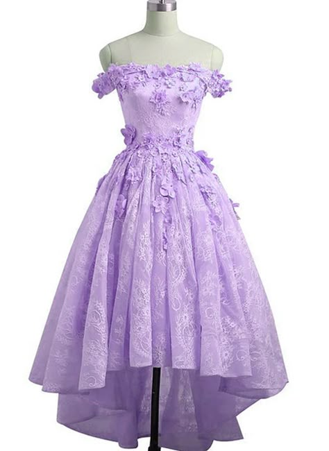 Adorable Lace Light Purple High Low Homecoming Dress, Cute Sweetheart Prom Dress KPP1322 sold by Kateprom. Shop more products from Kateprom on Storenvy, the home of independent small businesses all over the world. Purple Flowery Dress, Light Purple Dresses, Vestido Color Lila, Light Purple Dress, Dama Dresses, Purple Prom, Lace Party Dresses, Sweetheart Prom Dress, Short Prom Dress