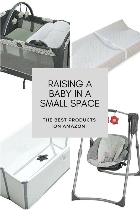 The Essential Products for Raising a Baby in a Small Space: 6 items - all available on Amazon! - that make raising a baby in a small space manageable. These compact products are perfect for a small, tiny nursery or home. From the best pack n play to small changing table solutions to small cribs (2 mini crib options) this guide will help you make the most of your space & budget. We live in a small cabin and these products have all served us well - you'll want to add them all to your baby registry Small Changing Table, Best Pack N Play, Cribs For Small Spaces, Baby Pack And Play, Small Space Baby, Crib With Changing Table, Small Crib, Black Crib, Tiny Nursery