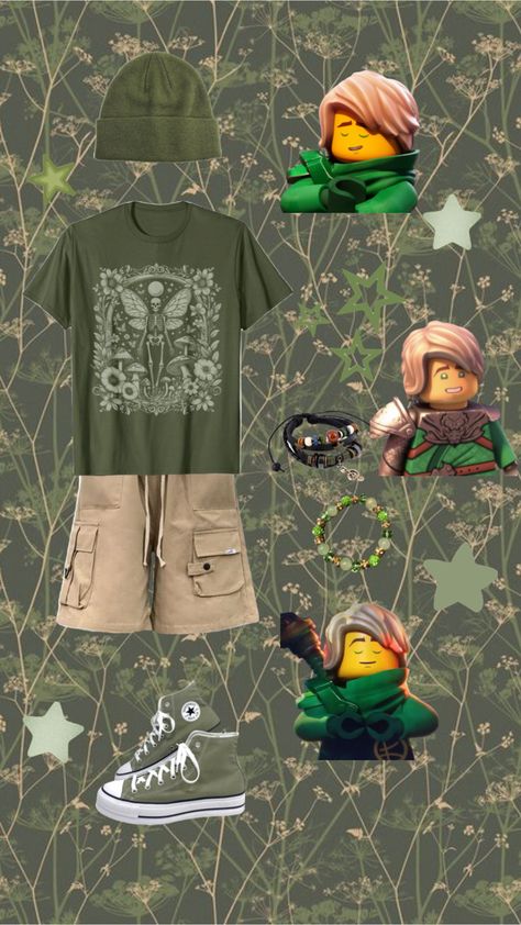 Lloyd themed outfit #lloydgarmadon #ninjago #legoninjago #outfit Themed Outfits, Lego Ninjago