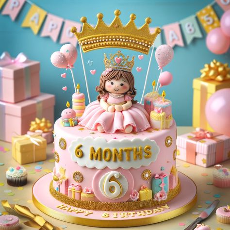 6-Month-Birthday-Cake-Ideas-for-Girls-Celebrate-Half-a-Year-with-Sweet-Delights-3.webp 1,024×1,024 pixels Half Year Birthday Decoration Ideas, 6 Months Birthday Cake For Girl, Birthday Cake For 6 Year Girl, Half Month Birthday Ideas, Half Month Birthday Cake, Half Cake Birthday 6 Months Girl, 6months Birthday Ideas, Half Year Birthday Cakes, Half Birthday Cakes Girl