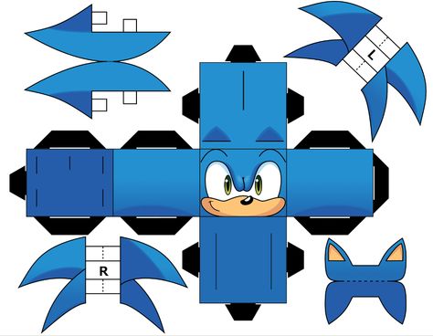 Sonic Arts And Crafts, Sonic Diy Crafts, Sonic Cricut Ideas, Sonic Template Free Printable, Sonic Template, Sonic Crafts, Free Sonic The Hedgehog Printables, Sonic Cake, Sonic Birthday Parties