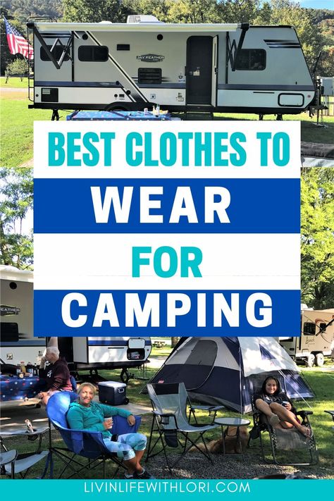 Clothing Must Haves, Types Of Weather, Rv Camping Checklist, Rv Camping Tips, Camping Must Haves, Camping List, Camping Style, Camping Checklist, Camping Outfits