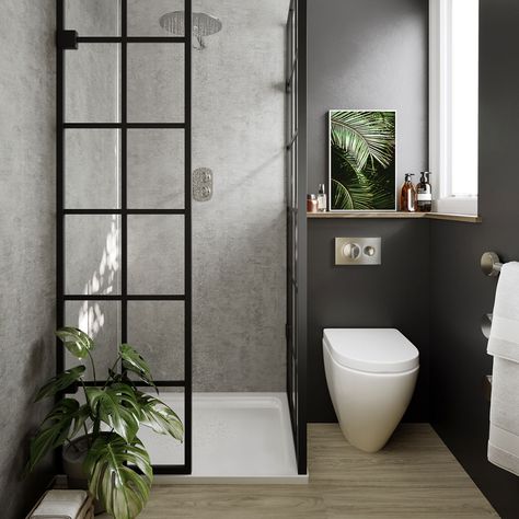 Urban Life - from mood board to final look.
Here we bring the Urban Life vision of @LindaBarker to life, by showing you how versatile our bathroom wall panels can be, whatever your bathroom size.
Swipe to see the final results. 

#concretebathroom #designedbylinda #multipanel #LindaBarker #wallpanels #bathroomdesignideas #bathroomdesign #bathroominterior #bathroomdecor #nomoregrout #bathroomtiles #alternativetotiles Ensuit Bathroom, Small Ensuite, Small Shower Room, Bathroom Colour, Bathroom Paneling, Ensuite Shower Room, Small Shower, Small Bathroom Interior, Bathroom Ensuite